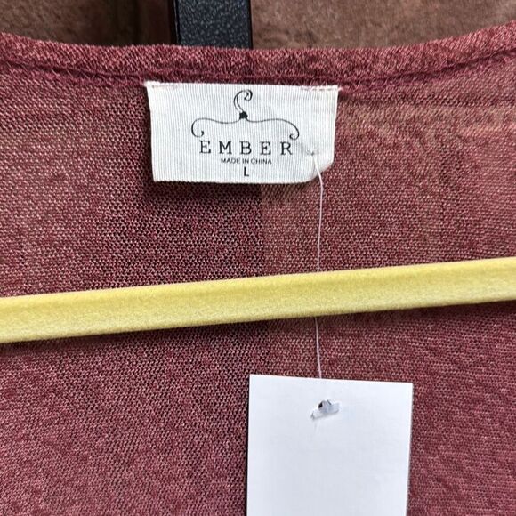 Ember Women’s Sheer Sleeve Kimono Duster Size Large NEW - Picture 4 of 7